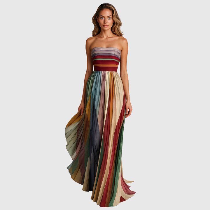 ISOLA | CHIC LONG DRESS WITH ELEGANT DETAILS