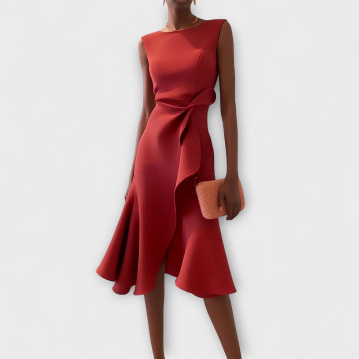 ARIANA | PLEATED MIDI DRESS