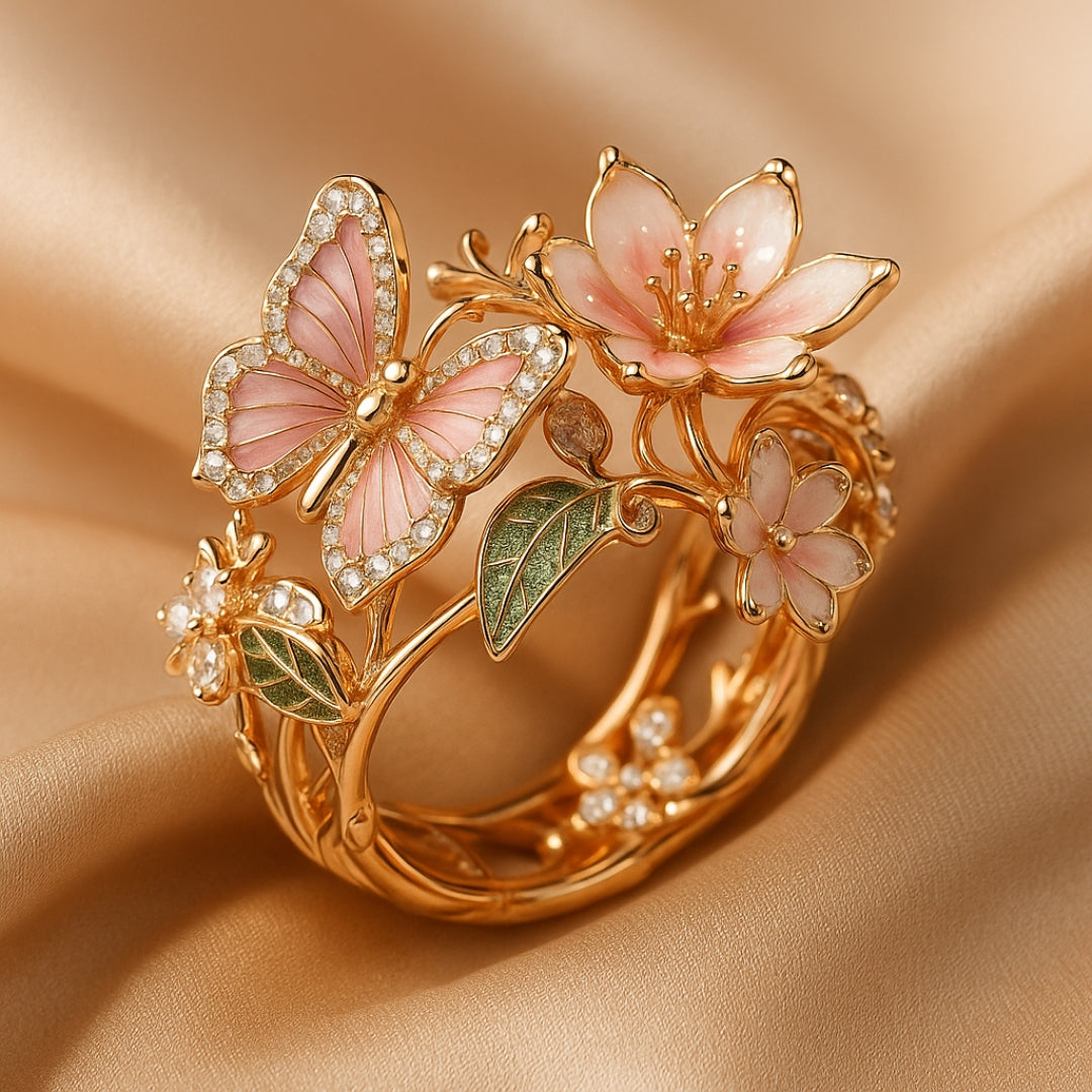 BUTTERFLY ZIRCONIA RING